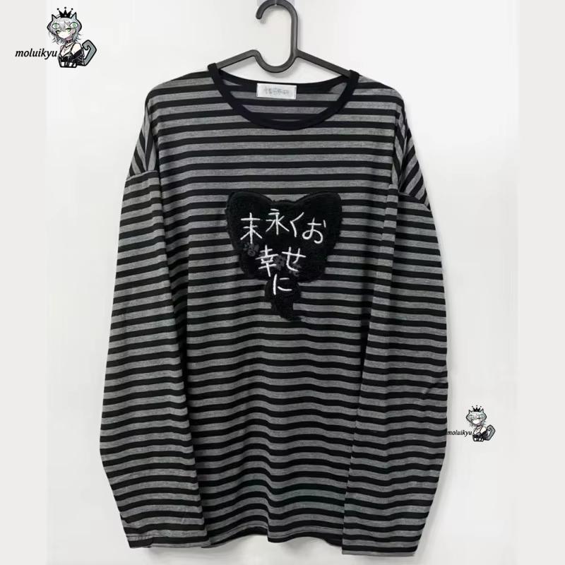 Embroidery Cotton Shirt - Винтажные американские панк-рубашки Y2K с круглым
