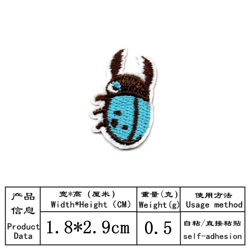 50 шт./лот, наклейка, аниме, н – обзор и цена Embroidery Lady Bug